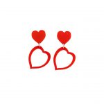 Pendientes 3D Mina Xoia doble corazones